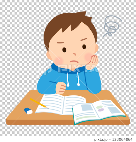 學習動力不足且不理解學習內容的孩子 123064864