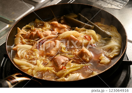 鶏キャベツ鍋 123064916