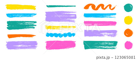 Brush texture stroke pencil color underline highlight. Marker pen highlight stroke. Vector hand drawn brush underline element set for accent, crayon texture emphasis effect. Chalk vector Brush texture stroke pencil color underline highlight. Marker pen highlight stroke. Vector hand drawn brush underline element set for accent, crayon texture emphasis effect. Chalk vector 123065081