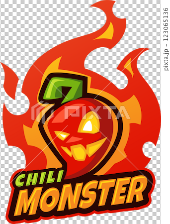 Chili monster esport mascot 123065136
