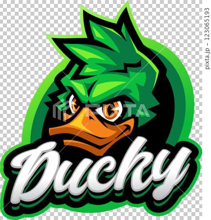 Ducky head mascot Ducky head mascot 123065193