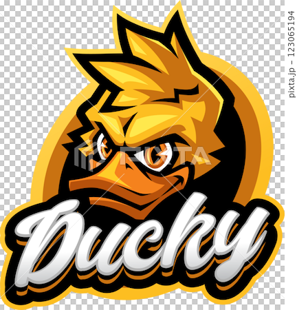 Ducky head mascot Ducky head mascot 123065194