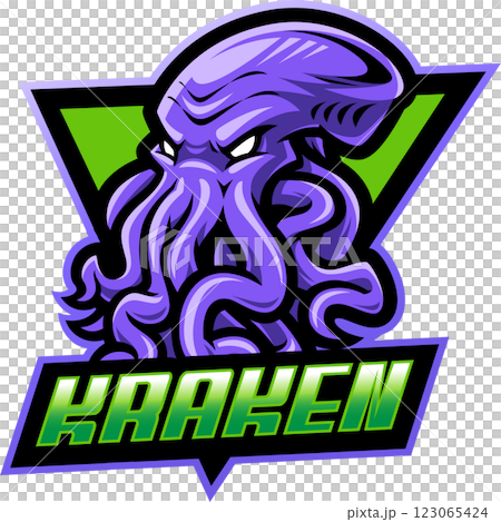 Kraken esport mascot Kraken esport mascot 123065424