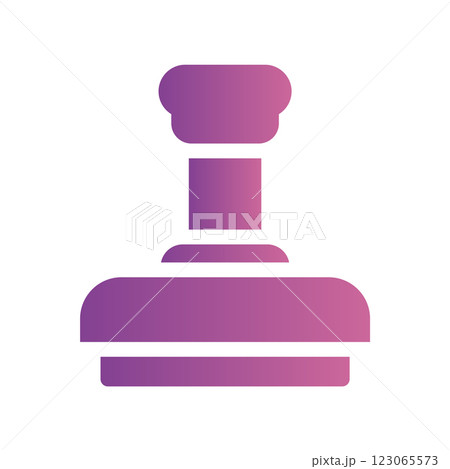 A straightforward icon for the stamp, seal 123065573