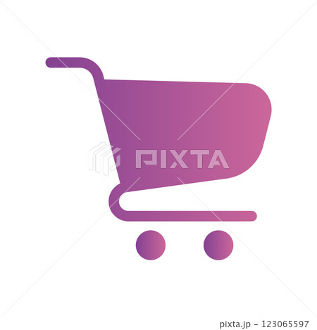 A straightforward icon for the shopping cart, blank 123065597