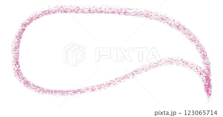 Separate pink speech bubbles on transparent background 123065714