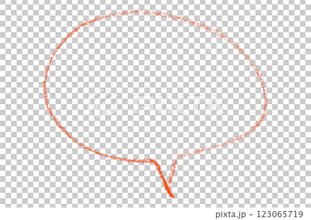 Separate red speech bubble on transparent background. Separate red speech bubble on transparent background. 123065719