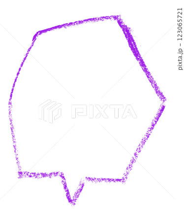 Separate purple speech bubble on transparent background 123065721