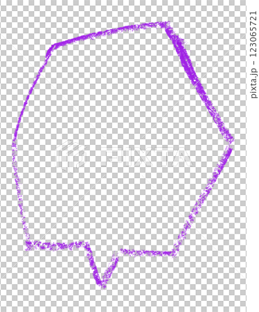 Separate purple speech bubble on transparent background 123065721