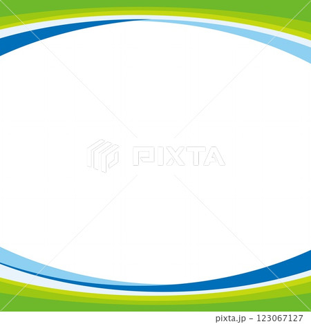 フレーム　ホワイトスペース　曲線 123067127