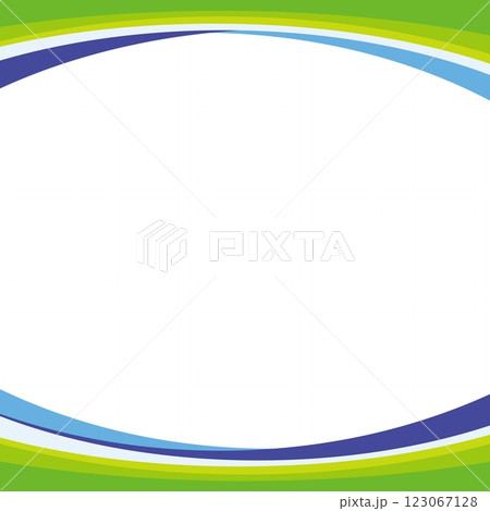 フレーム　ホワイトスペース　曲線 123067128