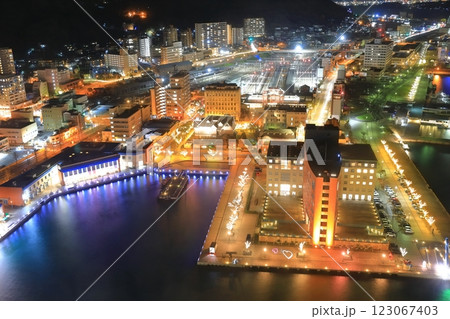 【福岡県】門司港の夜景（門司港レトロ浪漫灯彩） 123067403