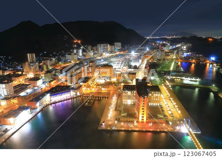 【福岡県】門司港の夜景（門司港レトロ浪漫灯彩） 123067405