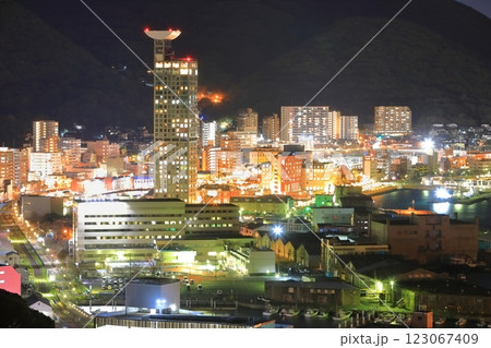 【福岡県】門司港の夜景(門司港レトロ浪漫灯彩) 【福岡県】門司港の夜景(門司港レトロ浪漫灯彩) 123067409