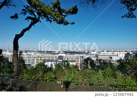 港が見える丘公園から見た風景（冬、二月） 123067492