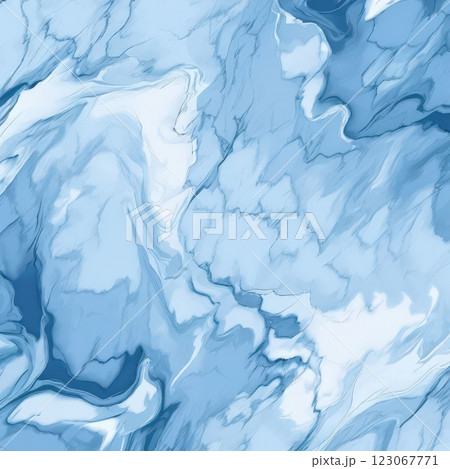 the AI Image Generator, Serene Abstract Blue and White Marble Texture Design 123067771