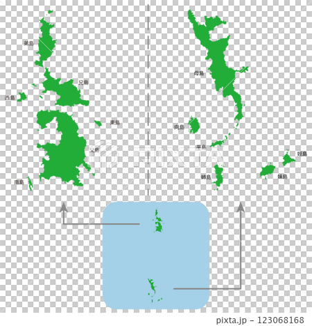 小笠原群島地圖 小笠原群島地圖 123068168