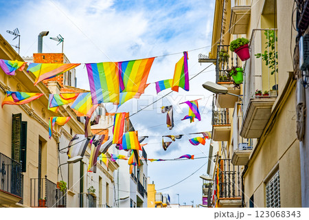 Spain. City views of Sitges,a beautiful town near Barcelona. Spain. City views of Sitges,a beautiful town near Barcelona. 123068343