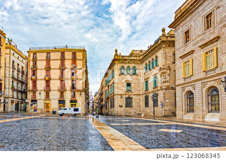 Saint James's Square -Palace of the Generalitat of Catalonia,City Hall. Saint James's Square -Palace of the Generalitat of Catalonia,City Hall. 123068345