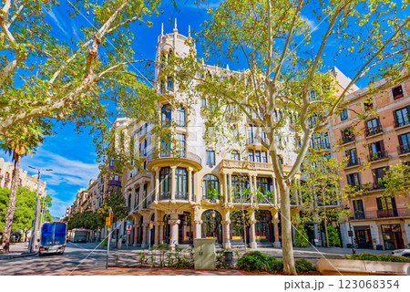 District Eixample. Fuster House .Barcelona. District Eixample. Fuster House .Barcelona. 123068354