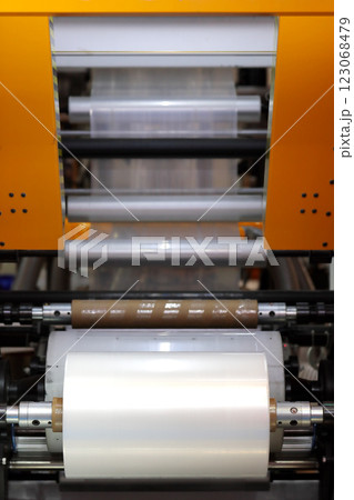 winding unit of blown film extrusion machine 123068479