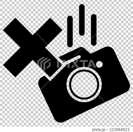 Icon illustration to prevent camera from falling 123068621