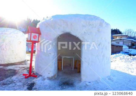 小野川温泉かまくら村　かまくら　小野川温泉　米沢市 123068640