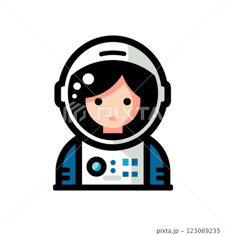 operator in headset icon, cartoon style operator in headset icon, cartoon style 123069235