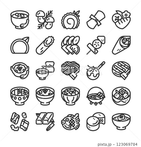 日本食 アイコン セット 2 123069784