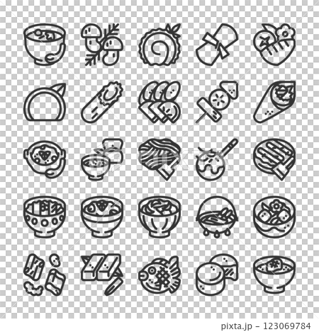 日本食 アイコン セット 2 123069784