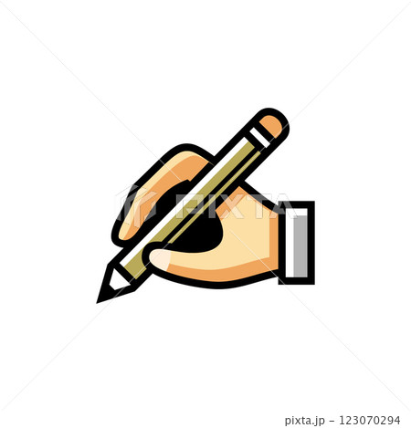 vector design of pencil and eraser icon 123070294