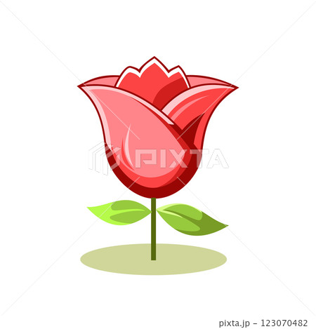 flat modern design with shadow icon lotus 123070482