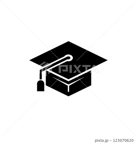isolated black and white style icon for school isolated black and white style icon for school 123070620