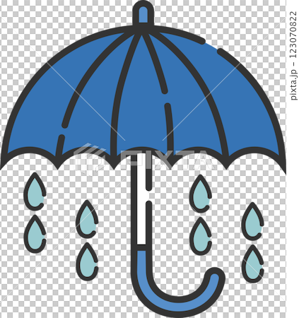 Stylish rain and umbrella icon material Stylish rain and umbrella icon material 123070822