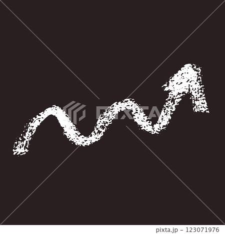 Hand Drawn Chalk Wave Arrow on Chalkboard Background Hand Drawn Chalk Wave Arrow on Chalkboard Background 123071976