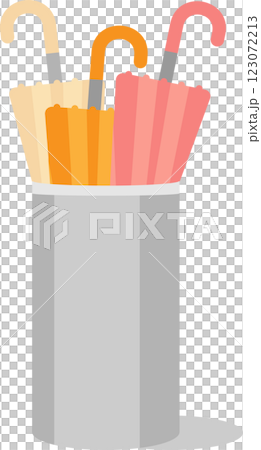 簡易傘架上的雨傘插圖 123072213