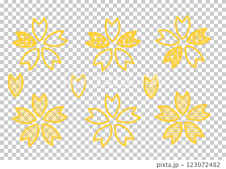 櫻花素材拼盤 123072482