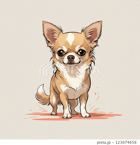 犬のイラスト 123074658