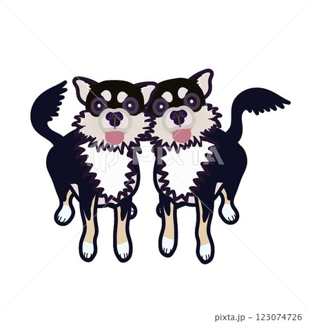 チワワのイラスト 123074726