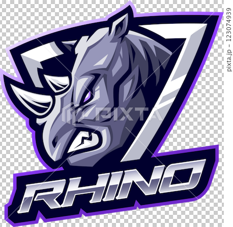 Rhino head mascot Rhino head mascot 123074939