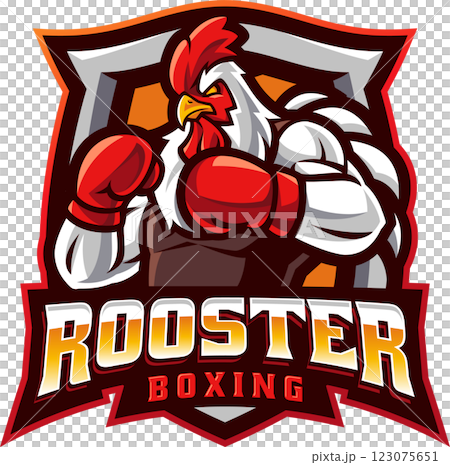Rooster boxing esport mascot 123075651