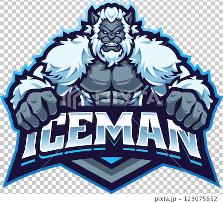 Iceman esport mascot 123075652