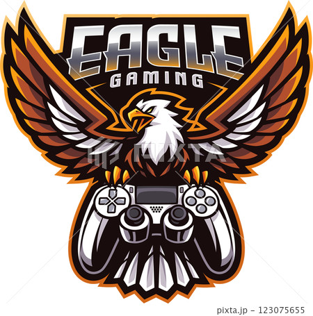 Eagle gaming mascot 123075655