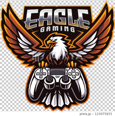 Eagle gaming mascot 123075655