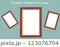 Realistic Photo Frame Vector Design 123076704