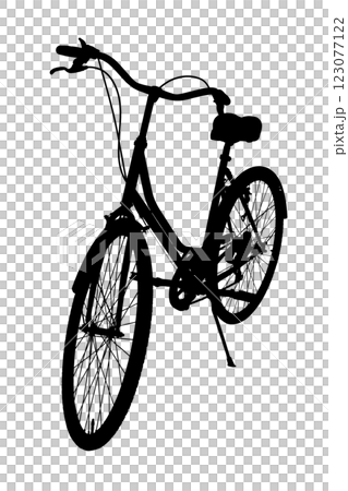 Pink retro bicycle, generic clean and new. Brown leather saddle and handles, front view. Vintage look city bike. Png isolated on transparent background 123077122