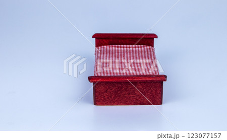 doll wooden mahogany furniture on a white background, isolated doll wooden mahogany furniture on a white background, isolated 123077157