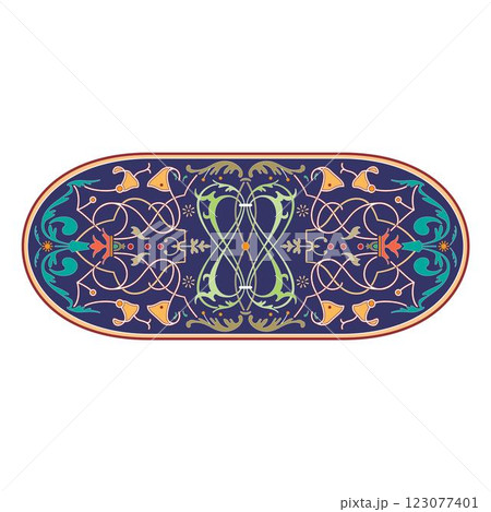 Retro design original floral vintage emblems chalkboard set isolated vector 123077401