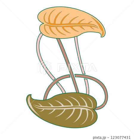 leaf ecology emblem isolated vector 123077431