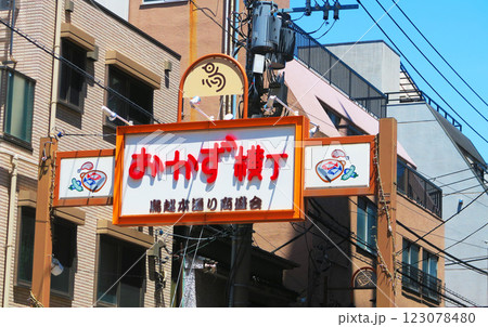 おかず横丁（東京都台東区鳥越）の風景（2024年の鳥越祭の頃の風景） 123078480